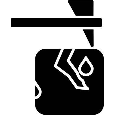 Bir damla simgesinin vektör illüstrasyonu