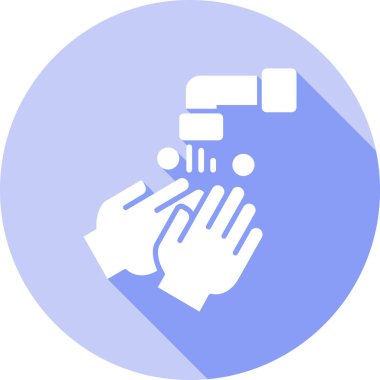 El yıkama. Basit illüstrasyon