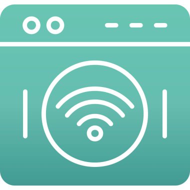 çamaşır makinesi ikon vektör çizimi