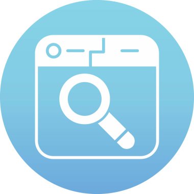 Kolayca değiştirilebilen veya düzenlenebilen cam vektör simgesi büyütülüyor