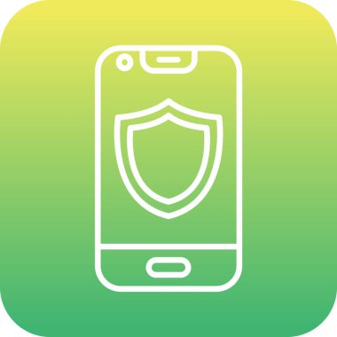 Cep telefonu simgesinin vektör illüstrasyonu