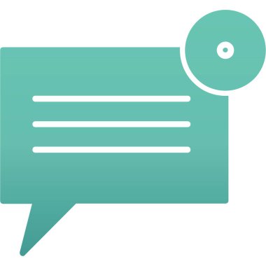 Sohbet mesajı vektör illüstrasyonu