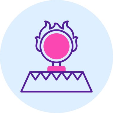 Bir çiçeğin çelenginin vektör çizimi