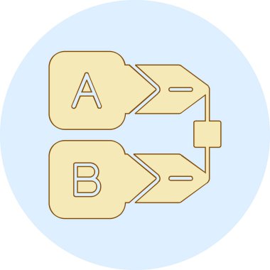 Dört renkli düz çerçeve ve simge seti