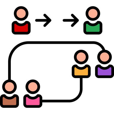 ağ paylaşım simgesi çizimi