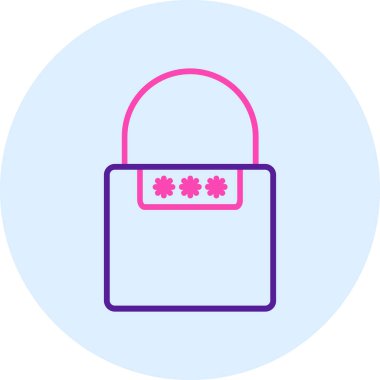 Kilit. Web simgesi basit illüstrasyon