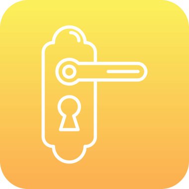 Soyut arkaplanda anahtar simgesi izole edildi