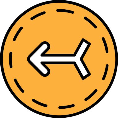 Bir karikatür madeni paranın vektör çizimi