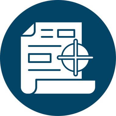 Belge. Web simgesi basit illüstrasyon