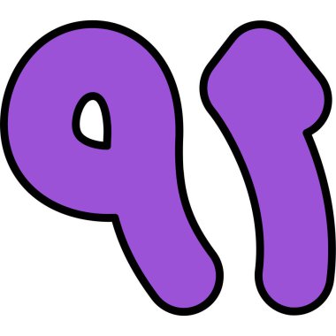 çizgi film doodle sayı 8