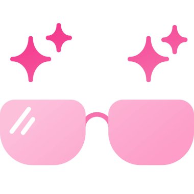 Gözlük ikonu. Güneş gözlüklerinin vektör illüstrasyonu