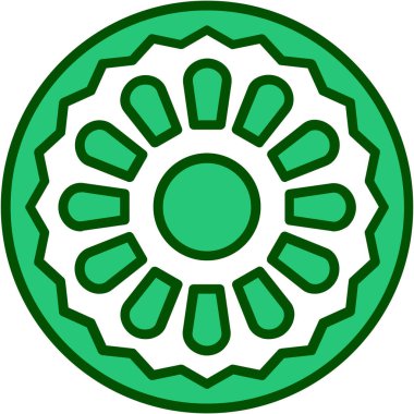 Eşsiz güneş, doğanın vektör simgesi.