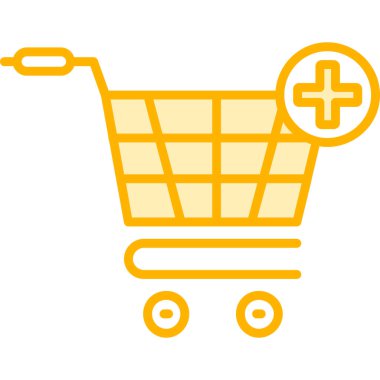 İşaret simgesi, vektör illüstrasyonlu el arabası