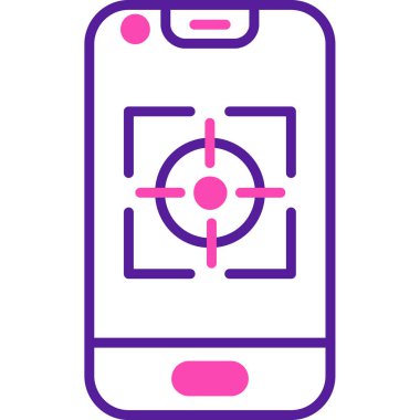 cep telefonu ikonu vektör illüstrasyonu