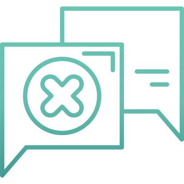 Sohbet ikonu. Basit resimleme