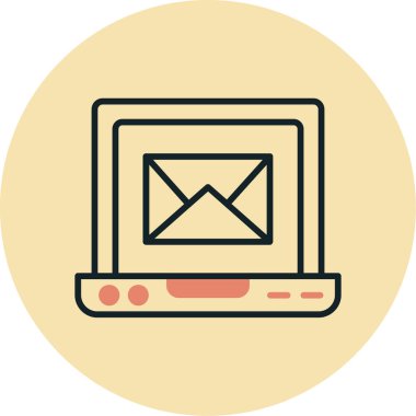 e- posta simgesi vektör illüstrasyonu