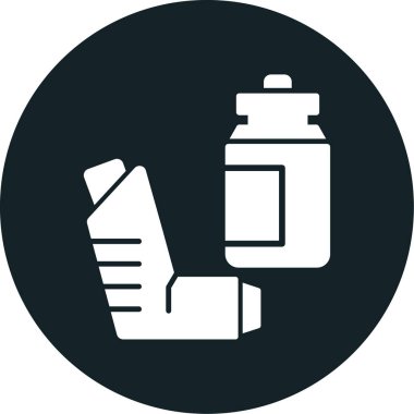 şişe vektör glif simgesi