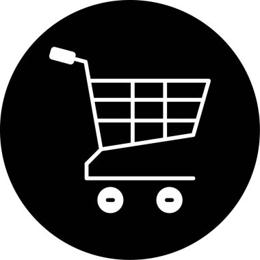 Sepet ikonu vektör illüstrasyonu