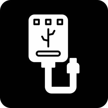 usb simge vektör illüstrasyonu