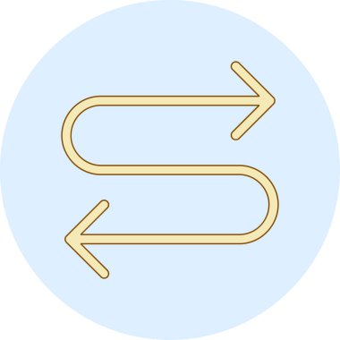 Ok. Web simgesi basit illüstrasyon