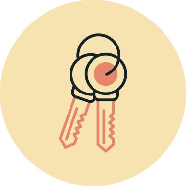 Anahtar. Web simgesi basit illüstrasyon