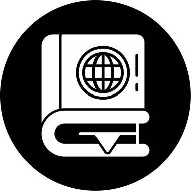 veri merkezi vektör illüstrasyonu, katı simge