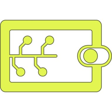 Akıllı telefon simgesine sahip tablet