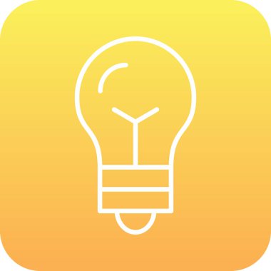 Benzersiz yaratıcı ampul vektör sembol