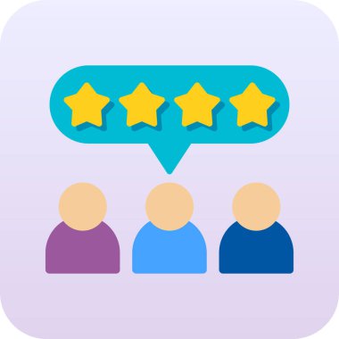 Geri bildirim değerlendirme derecelendirme simgesi