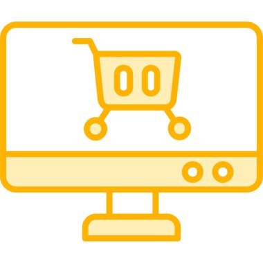 El arabası. Web simgesi basit illüstrasyon