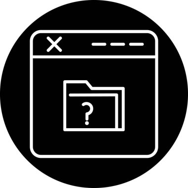 tarayıcı simgesi, vektör illüstrasyonu