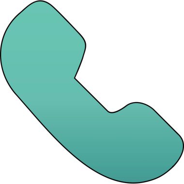 Çizgi film telefonunun vektör çizimi