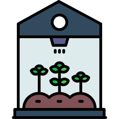 Bitki. Web simgesi basit illüstrasyon