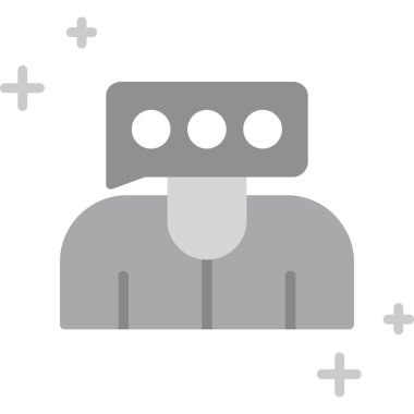 Robot simgesi. robot ikon vektör illüstrasyonu