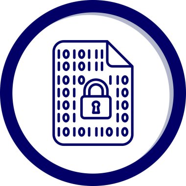 Kilit. Web simgesi basit illüstrasyon