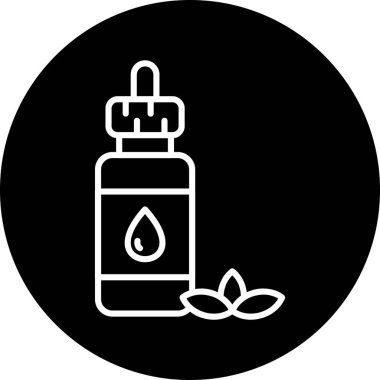 Bir yağ şişesinin vektör çizimi