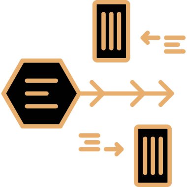 veri analiz web simgesi basit illüstrasyon