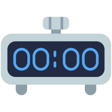 Çalar saat. Web simgesi basit tasarım