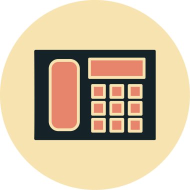 Hesap makinesi. Web simgesi basit illüstrasyon