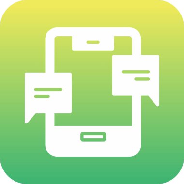 Vektör sohbet simgesi illüstrasyonu