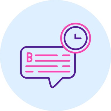 Sohbet simgesinin vektör illüstrasyonu