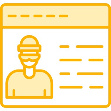 ID kart simgesi vektör illüstrasyonu