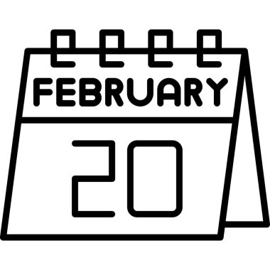 Takvim simgesi tasarımı, vektör illüstrasyonu