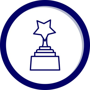 Kupa. Web simgesi basit tasarım