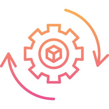 Simge, vektör illüstrasyonu ayarlanıyor