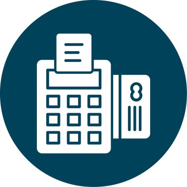 atm makine simgesi vektör illüstrasyonu