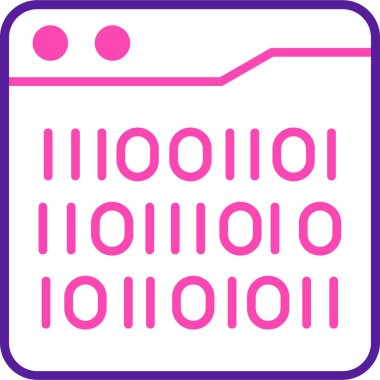 kod web simgesi basit tasarım