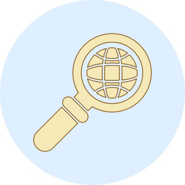 Ara. Web simgesi basit illüstrasyon