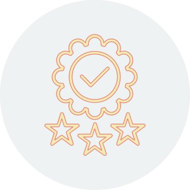 kalite kontrol simgesi vektörü. İnce çizgi işareti. izole edilmiş sınır sembolü çizimi