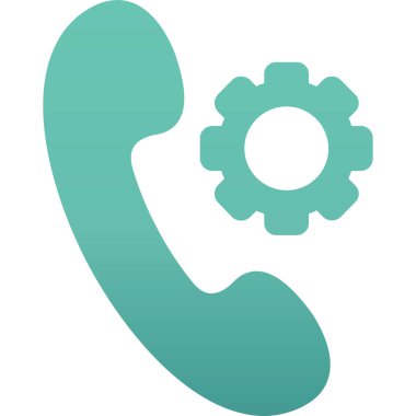 telefon çağrısı düz mavi yuvarlak simge